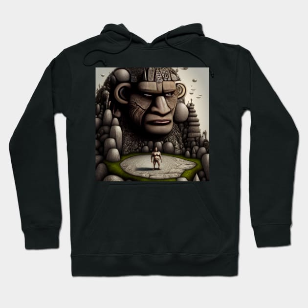 aztek statue-Easter Island-easter island statue-rapa nui-Isla de Pascua Hoodie by TrvlAstral